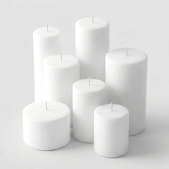 Richland Pillar Candle 3"x12" White