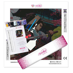 Samurai in Bloom-Diamond Painting Kit-Heartful Diamonds
