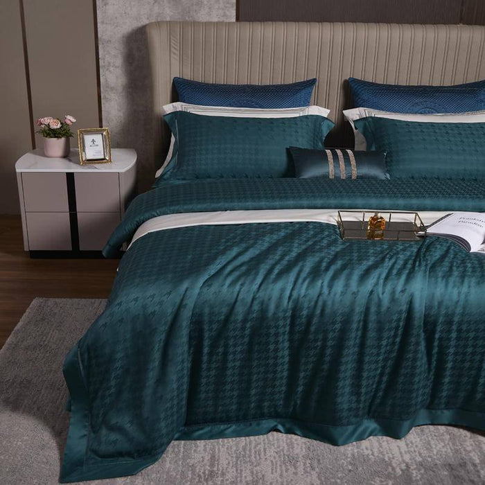 Scottish Houndstooth Bedding Set - Luxurious & Chic Home Textile