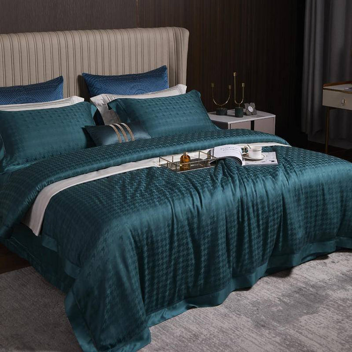 Scottish Houndstooth Bedding Set - Luxurious & Chic Home Textile