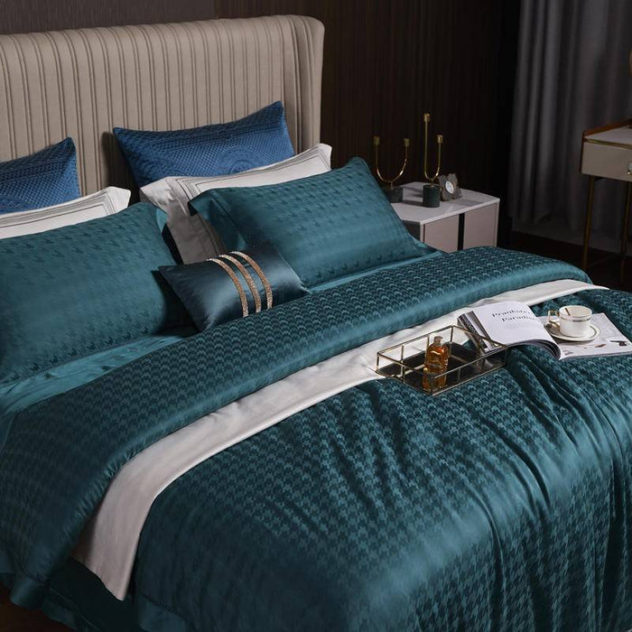 Scottish Houndstooth Bedding Set - Luxurious & Chic Home Textile