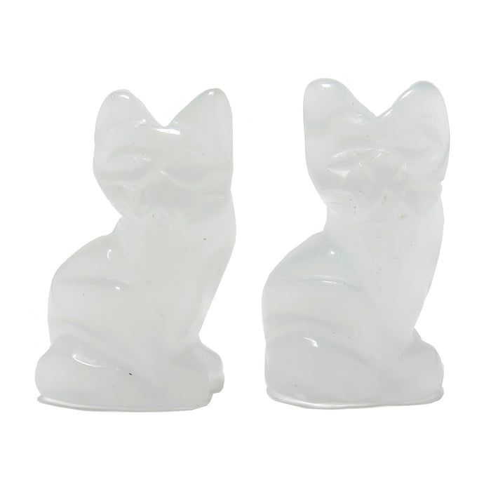 white selenite cats