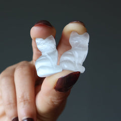 white selenite cats