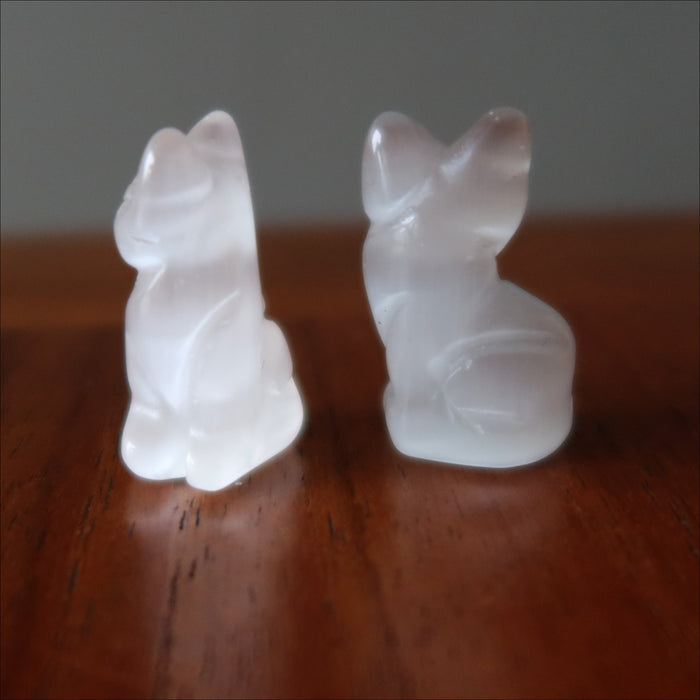 white selenite cats