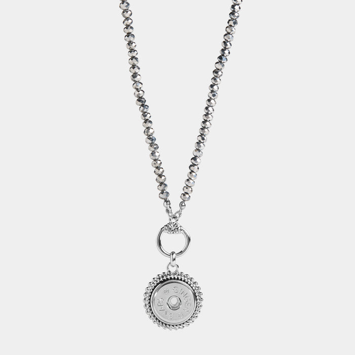 Silver Facet 2-in-1 Necklace - Silver