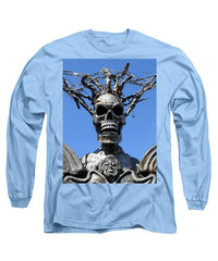 Skull Warrior Stare - Long Sleeve T-Shirt - Fry1Productions