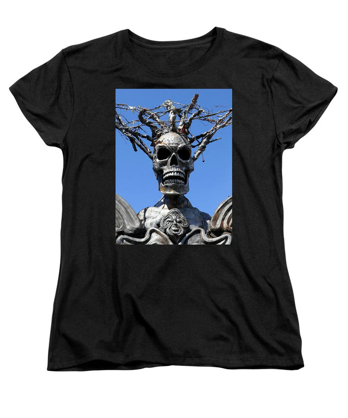 Skull Warrior Stare - Women's T-Shirt (Standard Fit) - Fry1Productions