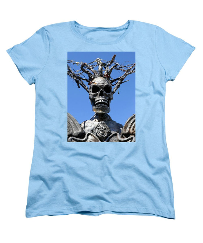 Skull Warrior Stare - Women's T-Shirt (Standard Fit) - Fry1Productions