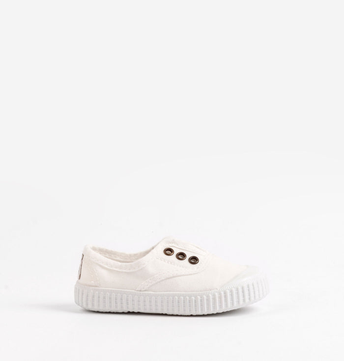 Slip on Canvas Shoe, Blanco/White