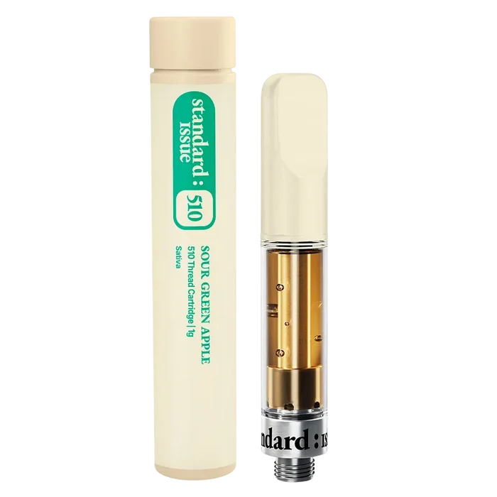 Standard Issue 1 g Sour Green Apple Vape Cartridge Vapes