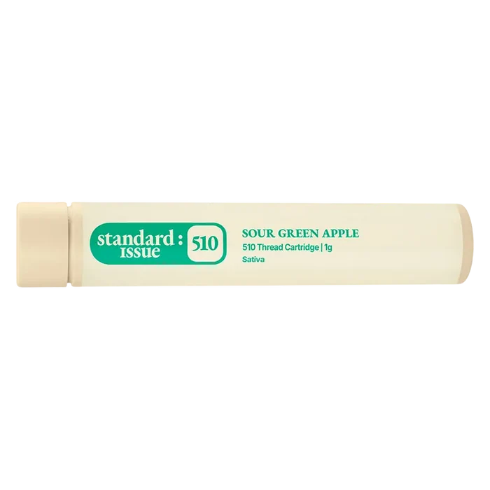 Standard Issue 1 g Sour Green Apple Vape Cartridge Vapes