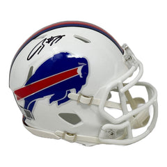 Spencer Brown Signed Buffalo Bills 2021 Speed Mini Helmet Signed Mini Helmets TSE Buffalo
