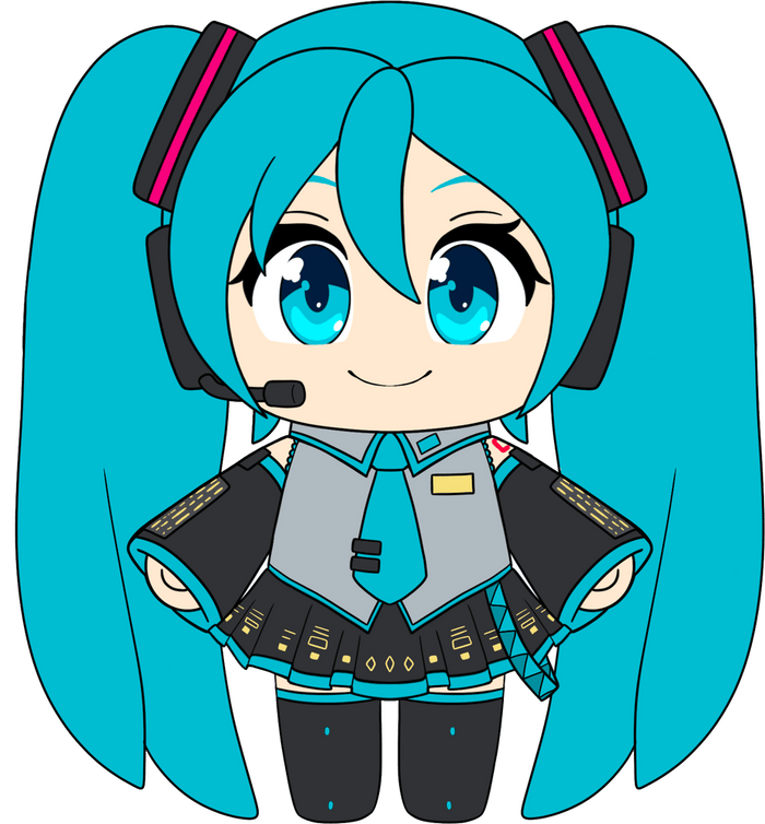 Standing Miku Plush (9in)