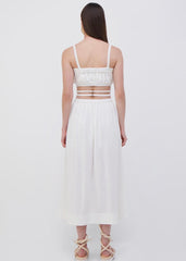 Stevie Linen Skirt (White)