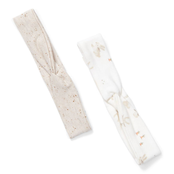 Stirnbändern 2er-Set Baby Bunny/Nappy Sand | Little Dutch