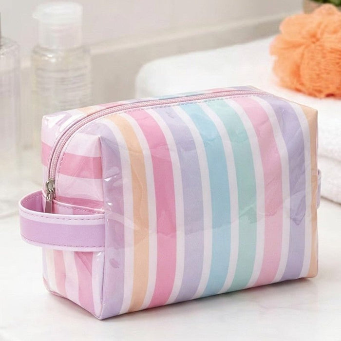 Striped Cosmetic Bag - 260 Broadway Boutique