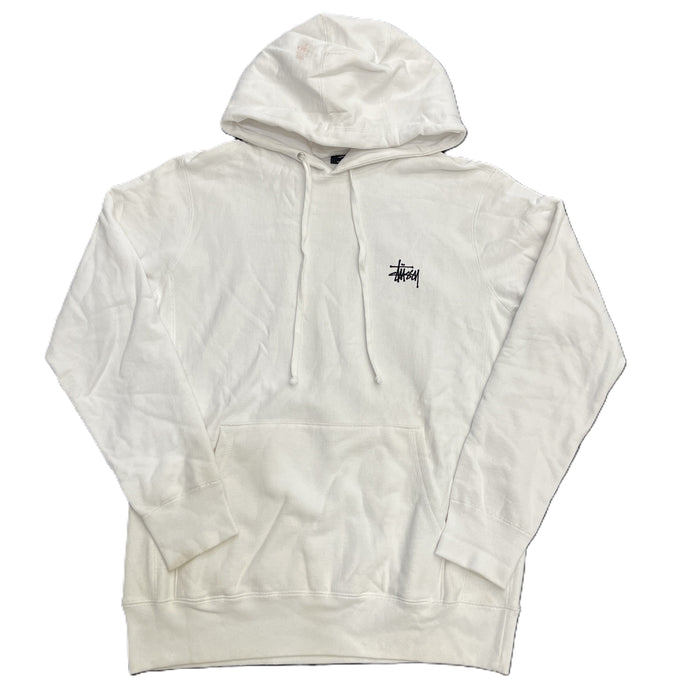 Stussy x Patta Stock Link Hoodie White (WORN)
