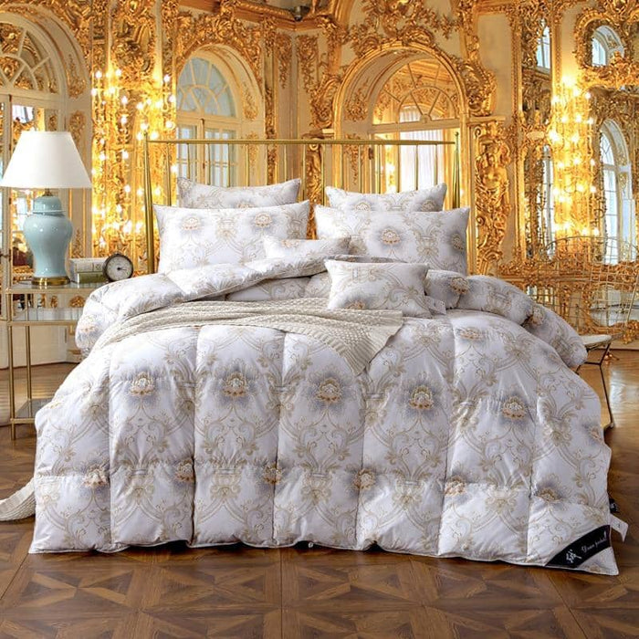 Super Warm Goose & Duck Down Quilt Duvet Comforter Bedding Set: Premium Sleep Experience