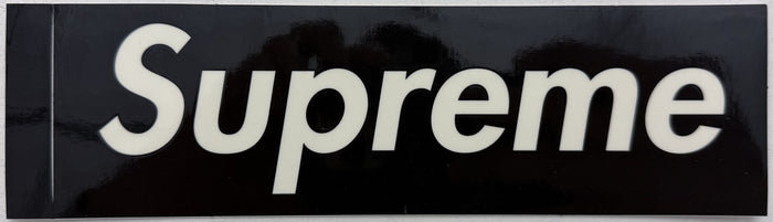 Supreme Clear Vinyl Box Logo Sticker Black