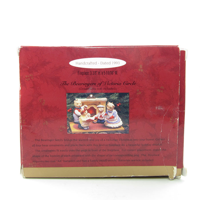 Hallmark Flickering Light Fireplace Bearingers of Victoria Circle lighted tabletop display