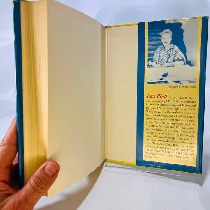 The June Platt Cook Book by June Platt 1958  Illustrated by Sue Allen Alfred A Knopf