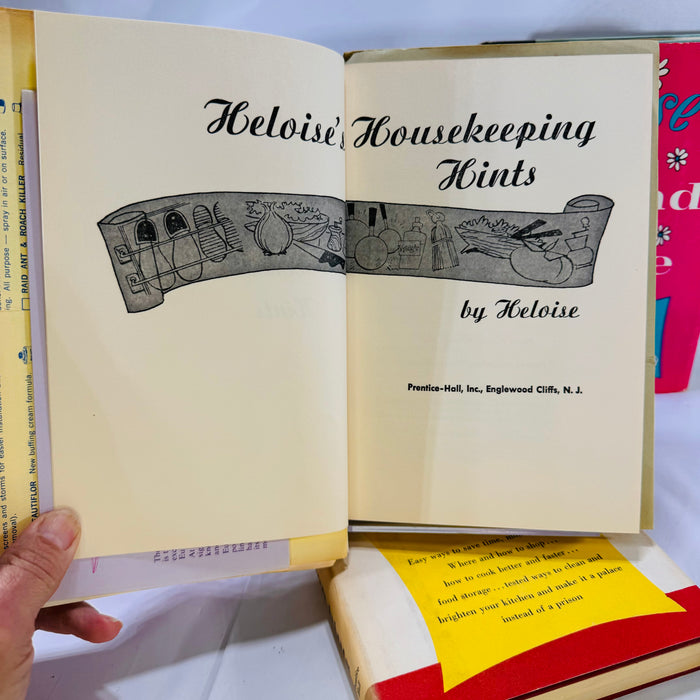Three Heloise's Books: Kitchen, Housekeeping Hints and All Around the House by Heloise Prentice-Hall Inc
