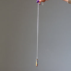 tigers eye chakra necklace pendulum