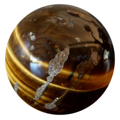 Den Muddy Earth Tigers Eye Sphere