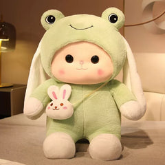 TT00504 ချစ်စရာ bunny အရုပ် plush အရုပ် bunny doll ကောင်မလေး အိပ်နေတဲ့ ခေါင်းအုံး
