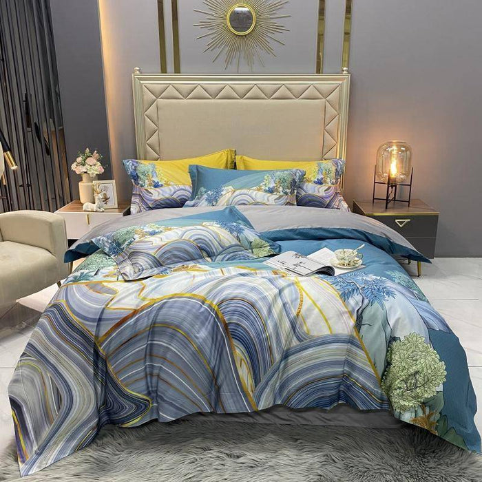 Color 6 / Flat Bed Sheet / Queen size 4Pcs