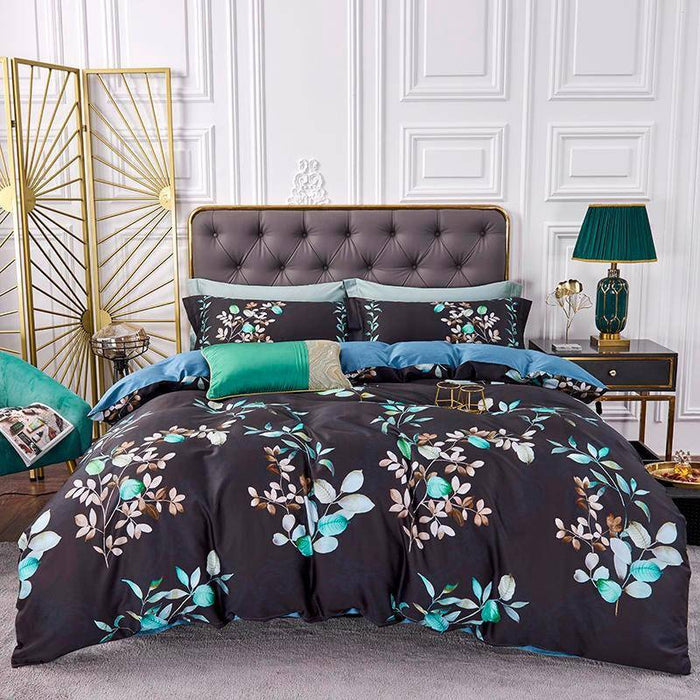 Color 9 / Flat Bed Sheet / Queen size 4Pcs