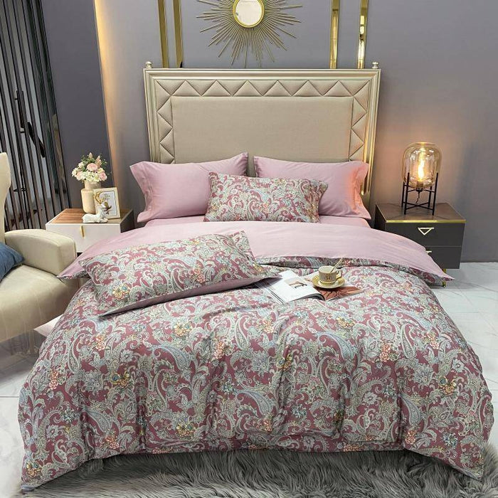 Vibrant Abstract Egyptian Cotton Bedding Set - Ultra Soft & Colorful Duvet Cover Sheet Pillowcase