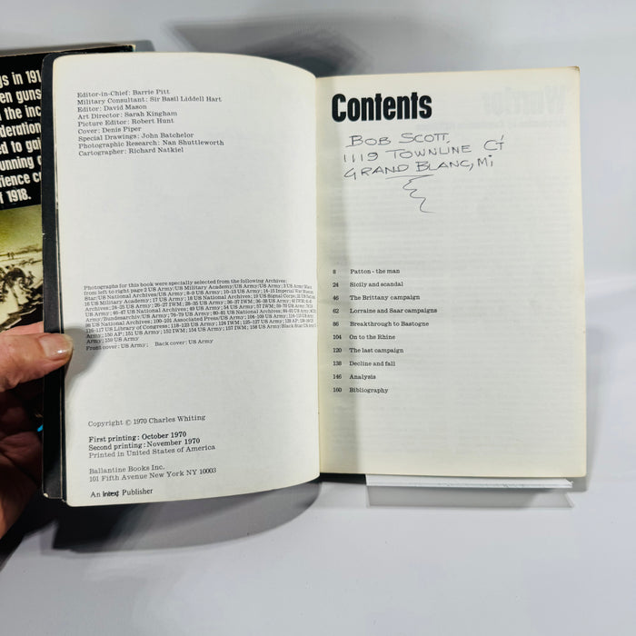 Vintage Ballantine WWII + WWI Paperback Bundle — “Patton” (War Leader #1) + “The Guns 1914–18” (Weapons #27)