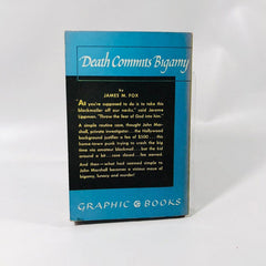 Vintage  Graphic Book Death Commits Bigamy by James M. Fox 1949