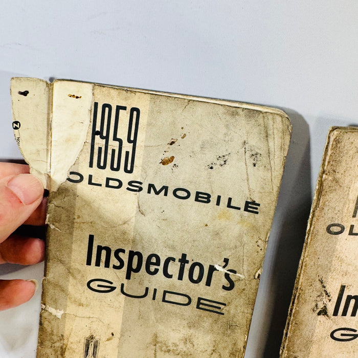 Vintage Oldsmobile Inspector’s Guide Lot (1959–1969) — 12 Pocket Reference Manuals (Automotive Service Manuals) | F-85, 88, 98, All Series