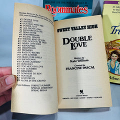 Vintage YA Romance Book Lot — 1980s Teen Paperbacks Bundle of 5 | Sweet Valley High, Rhapsody, Roommates Collection