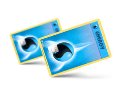 Anime Town Creations Credit Card Water Energy Pokemon Card Full Skins - Anime Pokemon Credit Card Skin