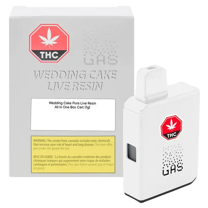 (GAS) 1 g Wedding Cake Pure Live Resin Disposable Vape Vapes