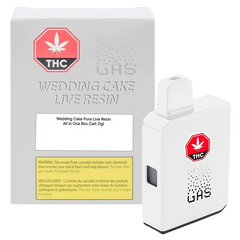 (GAS) 1 g Wedding Cake Pure Live Resin Disposable Vape Vapes