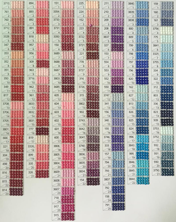 Wholesale Square or Round Diamonds - All 447 DMC Colors Mega Package-Accessories-Heartful Diamonds