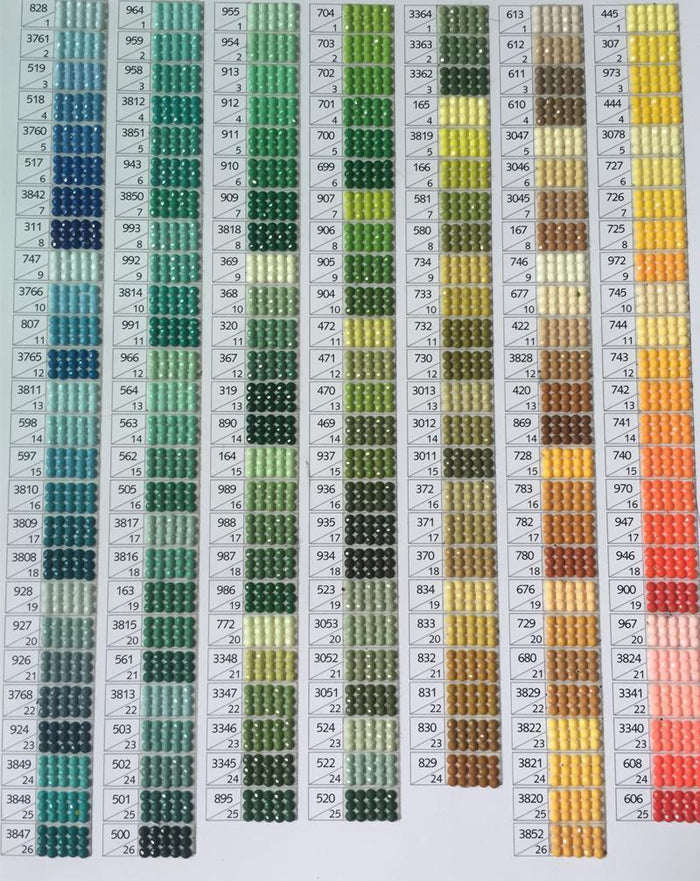 Wholesale Square or Round Diamonds - All 447 DMC Colors Mega Package-Accessories-Heartful Diamonds