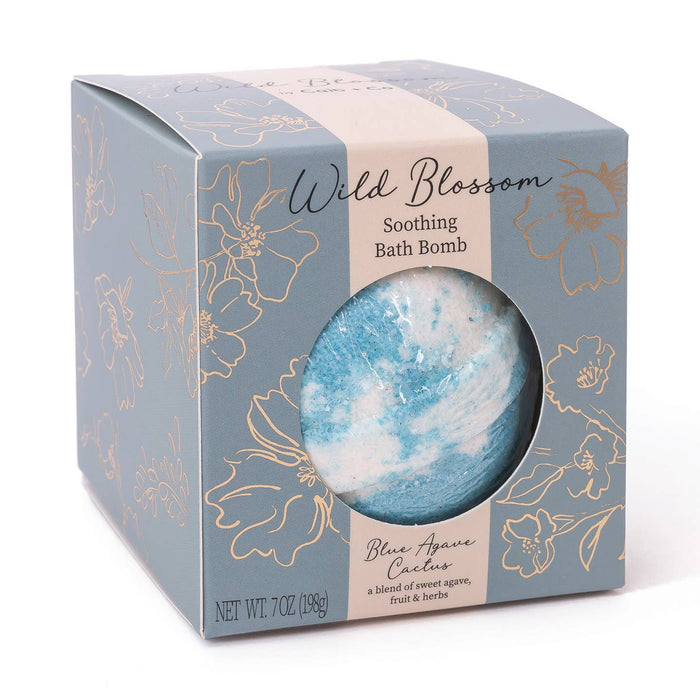 Wild Blossom Soothing Bath Bomb - Blue Agave Cactus