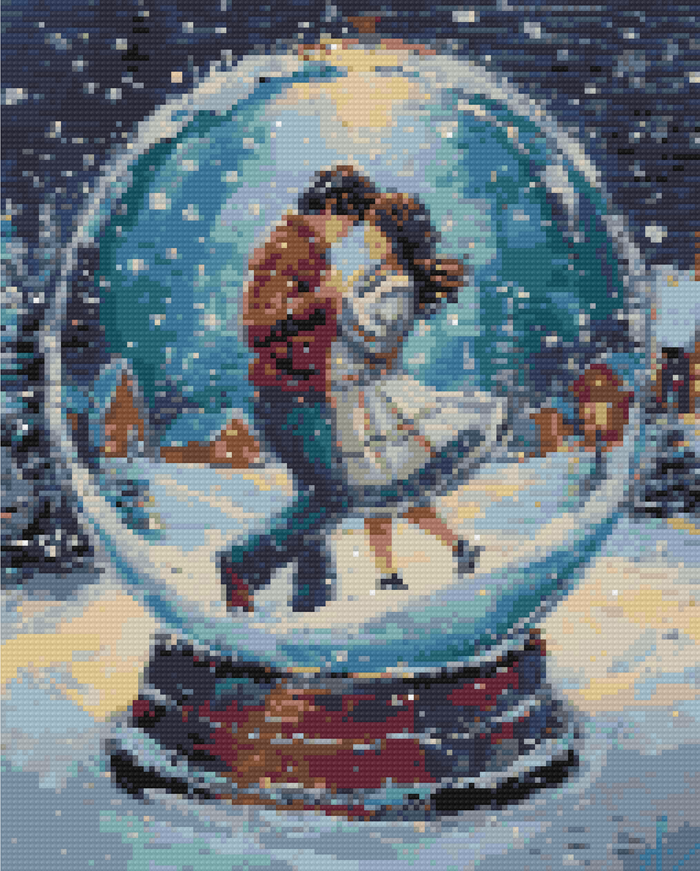 Winter Embrace Diamond Painting Kit-30x40cm (12x16 in)-Heartful Diamonds