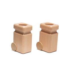 Fagus,Wooden Garbage Cans - Natural,CouCou,Toy