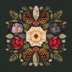 Woodland Harmony Diamond Painting Kit-30x30cm (12x12 in)-Heartful Diamonds