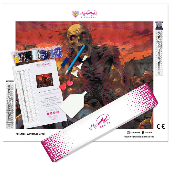 Zombie Apocalypse Diamond Painting Kit-40x30cm (16x12 in)-Heartful Diamonds